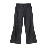 Hearujoy Niche Style Men's Suit Pants Oblique Fold Straight Summer Male Loose Trousers Wide Leg Casual Bottom Tide 9C6381